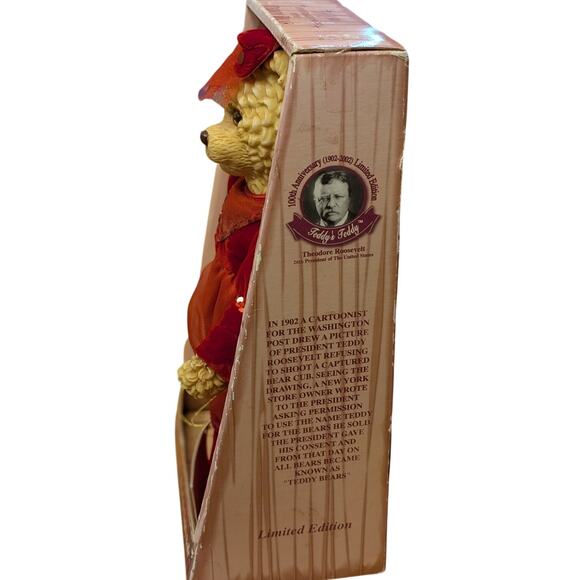 100th Anniversary ROOSEVELT TEDDY Bear Limited  Edition Christmas/Other - Picture 2 of 10